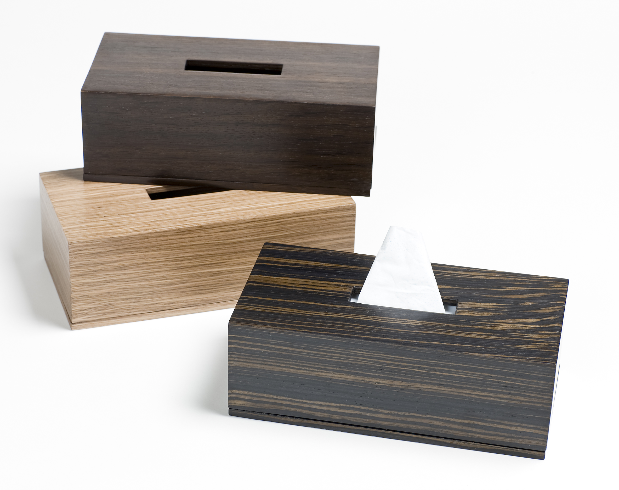 Wood Tissue Boxes